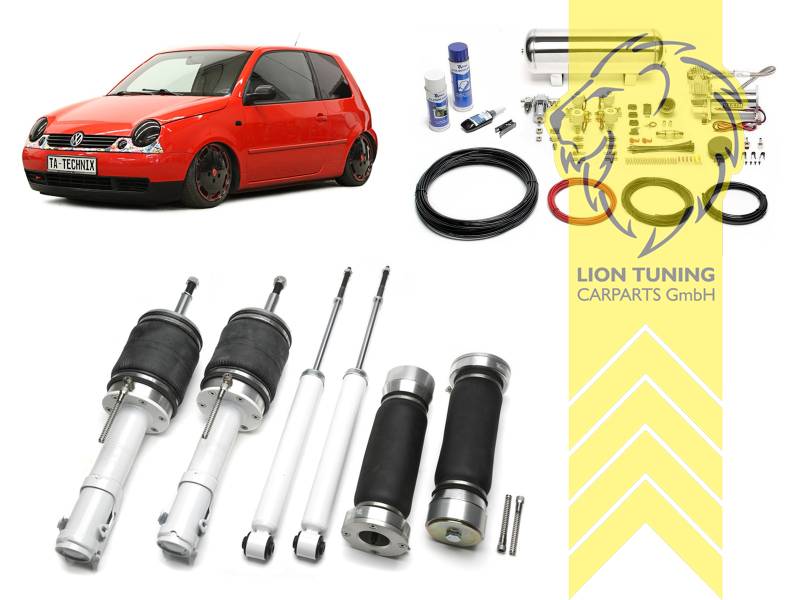 11,5L Tank chrom / ViAir Kompressor chrom, fest, weiss, nicht passend für 1.2TDi 3L, Stahl verzinkt, Eintragungspflichtig / Teilegutachten wird nach Kauf spezifisch ausgestellt